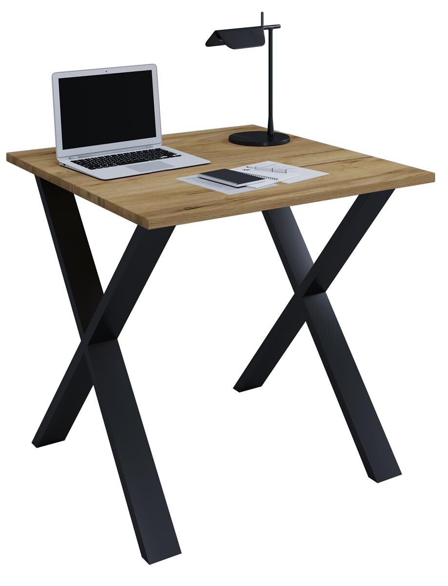 Stôl Lona 80x80 X-nohy, medový dub