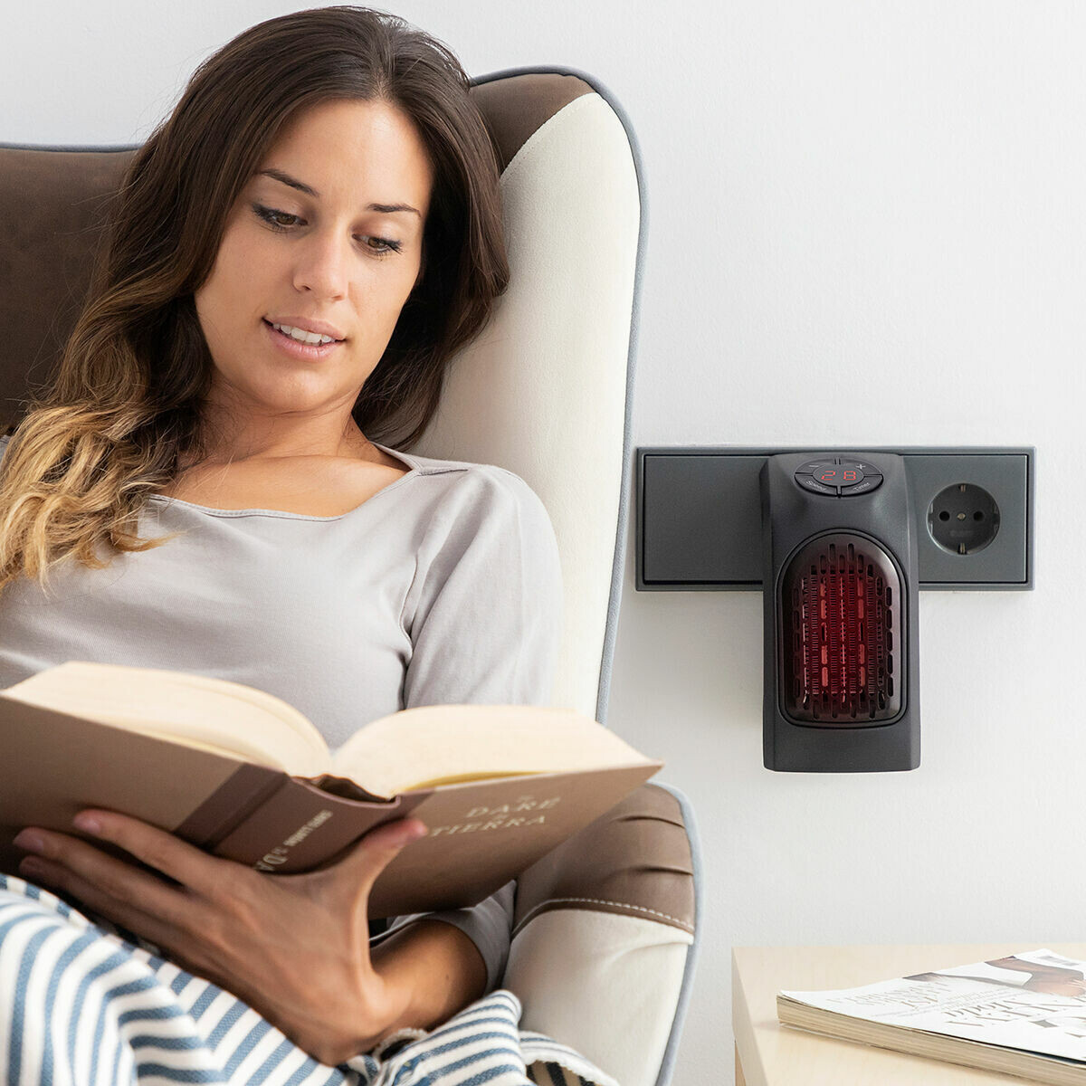 Prenosný mini ohrievač do zásuvky Heatpod 400 W