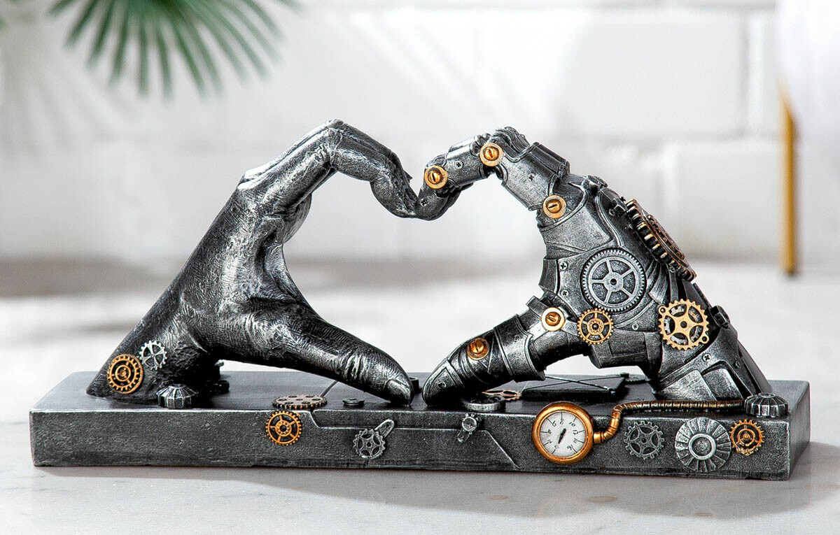 Soška steampunkových rúk