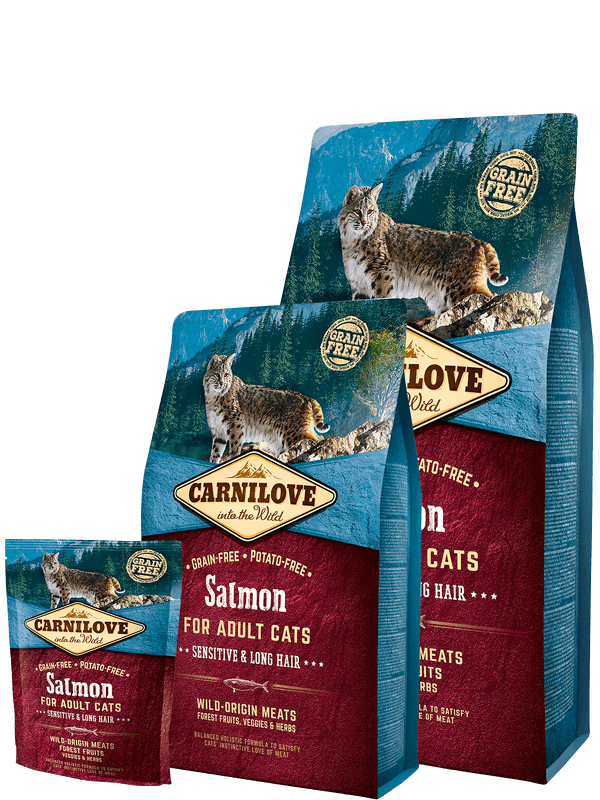 Carnilove Salmon for Adult Cats – Sensitive & Long Hair - Expirace