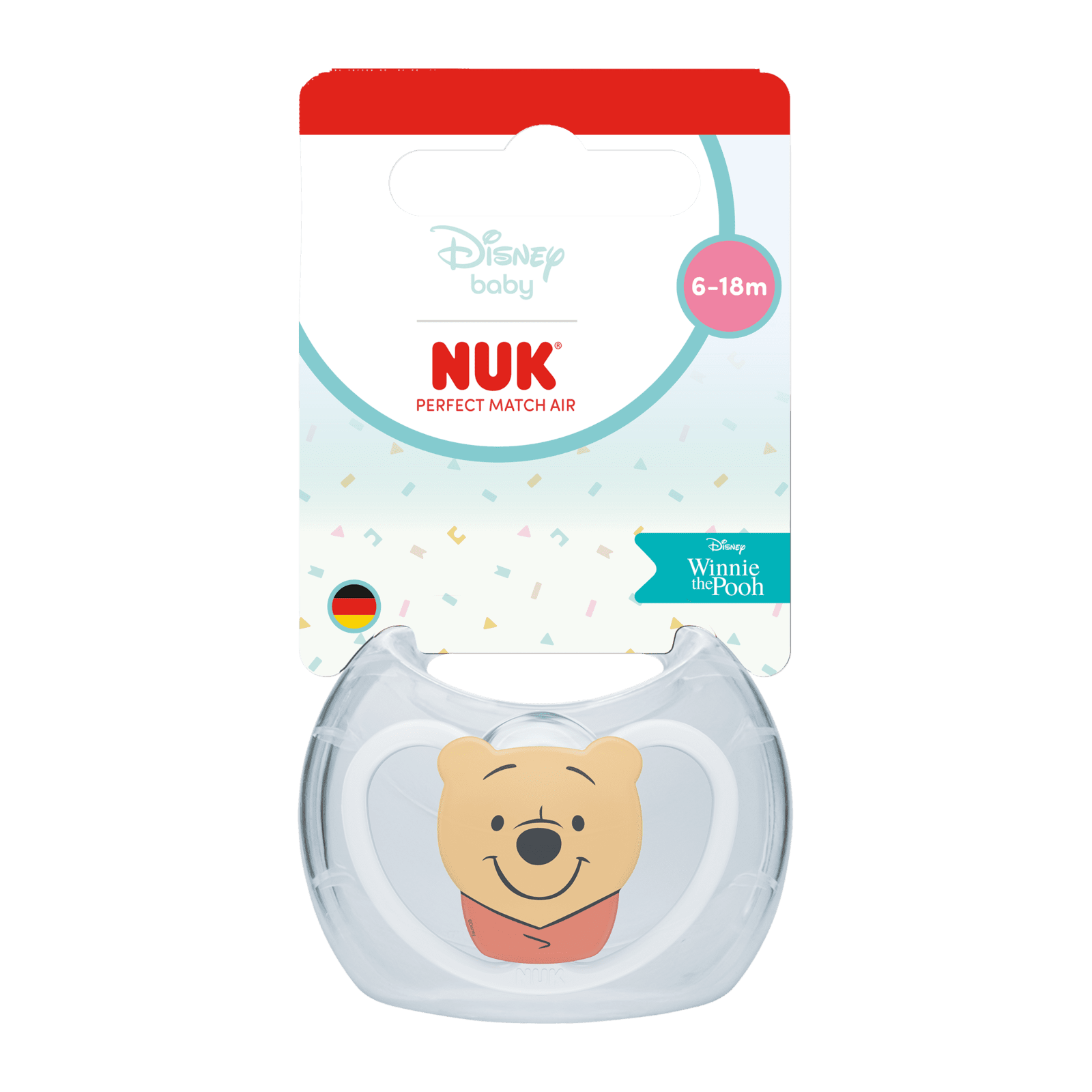 NUK cumlík Perfect Match AIR DISNEY Medvedík Pú WHITE 6-18m BOX