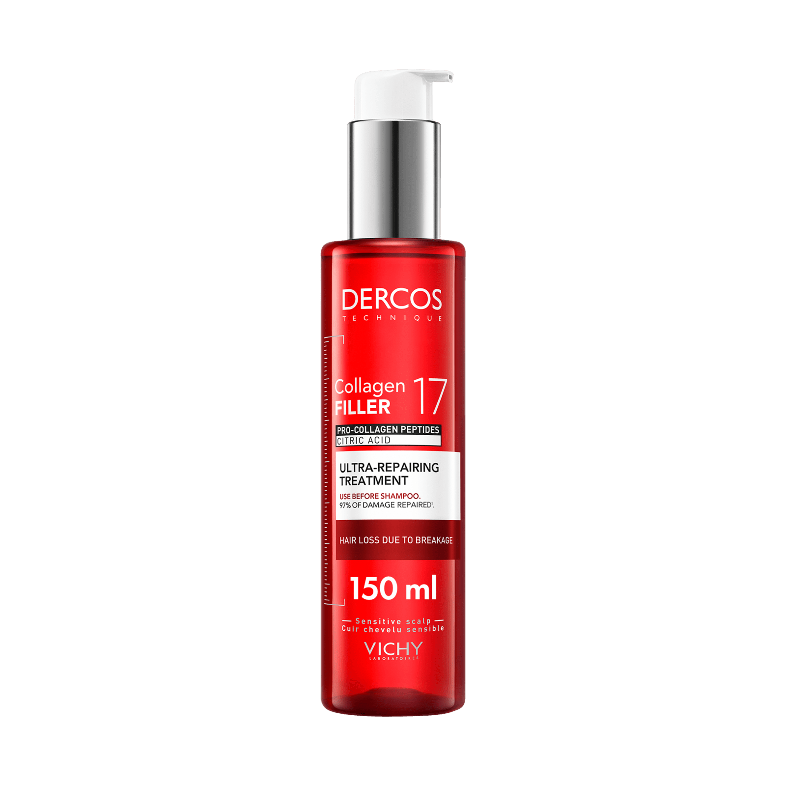 VICHY Collagen 17 Filler ultra-Regeneračná kúra s kyselinou citrónovou a prokolagénovými peptidmi 150 ml