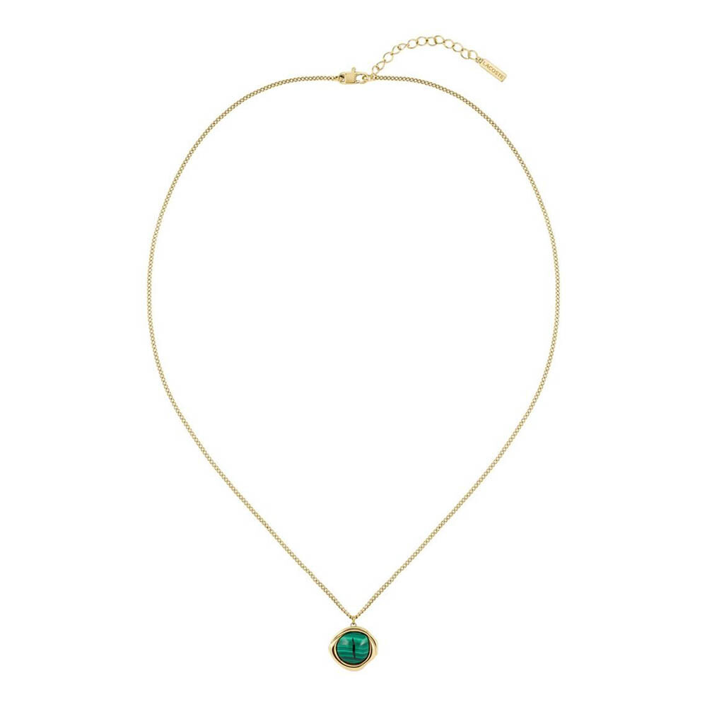 Lacoste Pozlátený náhrdelník s krokodílím okom Commercial Fashion 2040560