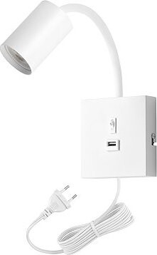 IMMAX PUNTO USB flexibilní s vypínačem, bílá