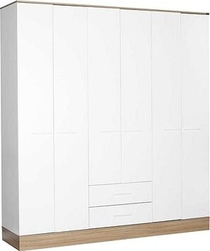 Nejlevnější nábytek - Kombinovaná skříň PACHET, bílá/italský dub