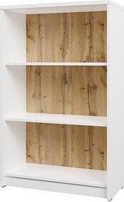 Nejlevnější nábytek Regál nízky Nejby Gianni, biely/dub wotan