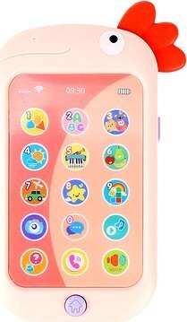 Aga4Kids Detský telefón Kohút, ružový