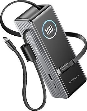 EcoFlow RAPID Power Bank (25000 mAh, 170 W) 2× 100 W vstavaný USB-C kábel – čierny