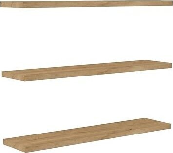 ASIRGROUP Nástěnná police AMAURY - 3 kusy, dub safírový