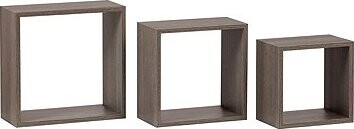 Najlacnejší nábytok Nástenné poličky Vicente, súprava 3 ks, dub sonoma