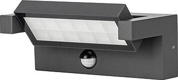 Eurakles LUISA vonkajšia LED, IP65 20 W 1500 lm 4000 K, antracit, výklopná, so senzorom pohybu