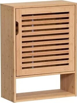 Nejlevnější nábytek Závěsná skříňka Marlena H1D, bambus