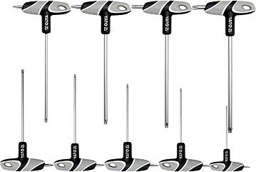 YATO Skrutkovače T TORX s otvorom 9 ks T10 - T50 YT-05615