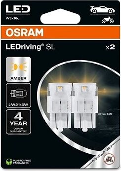 OSRAM LEDriving SL W21/5W Žltá 12V dva kusy v balení