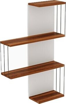 Nejlevnější nábytek Nástěnná police AMYTIS, borovice/bílá