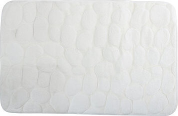 MSV Kúpeľňová predložka Pebbles 40 × 60 cm biela