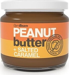 GymBeam Arašidové maslo so slaným karamelom 340 g