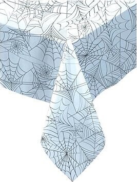 UNIQUE Obrus pavúčia sieť priesvitný 137 × 274 cm, Halloween