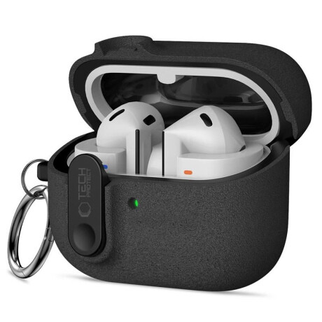 Tech-Protect Slim Hook puzdro na Samsung Galaxy Buds 3 / 3 FE / 3 Pro, čierne