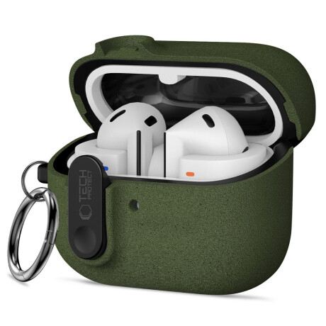 Tech-Protect Slim Hook puzdro na Samsung Galaxy Buds 3 / 3 FE / 3 Pro, zelené