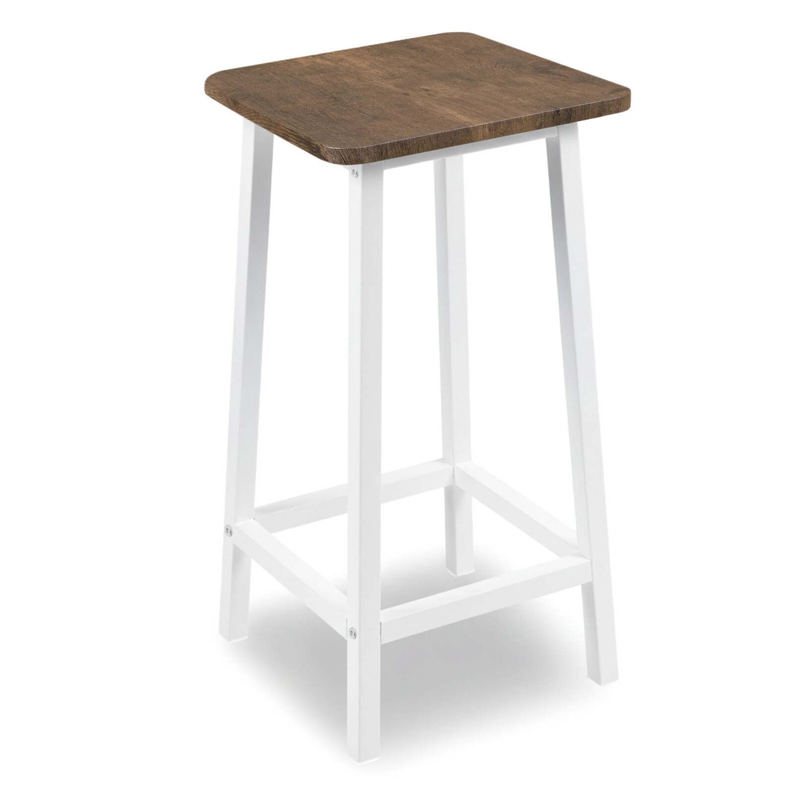 Barová židle Kent bílá/dub rustikalní