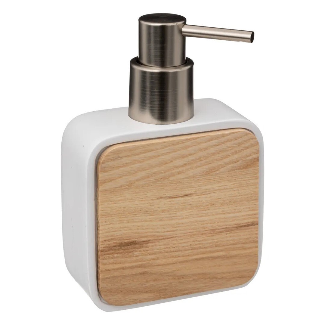 Dávkovač na mýdlo NATUREO 200 ml bílý/hnědý