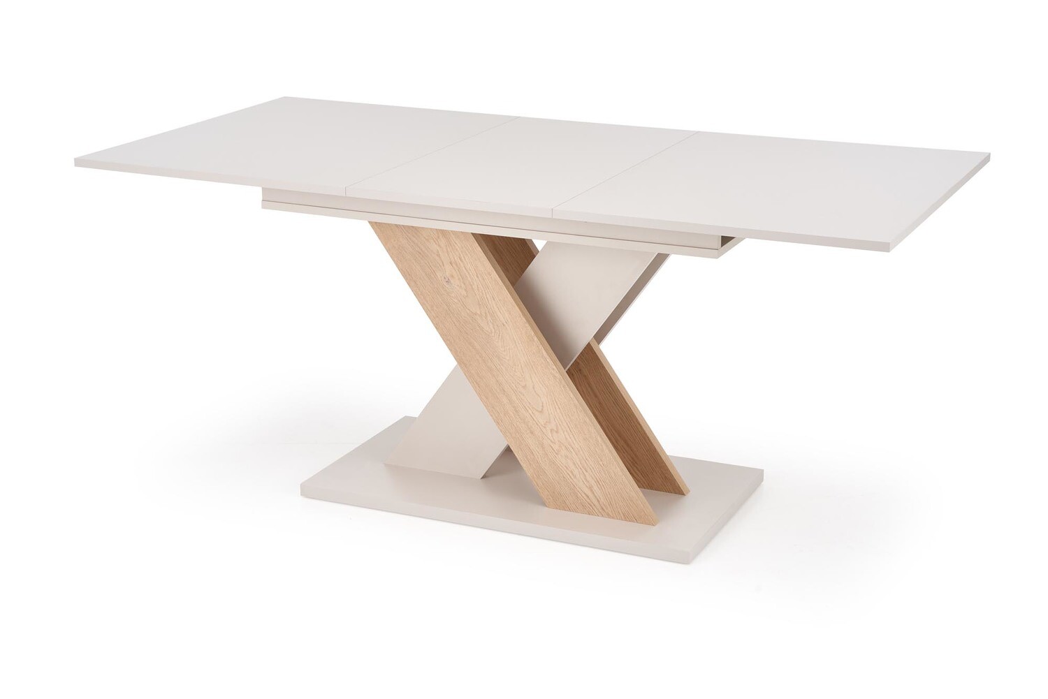 Rozkládací jídelní stůl Xarelto 130/175 cm kašmír/dub cremona