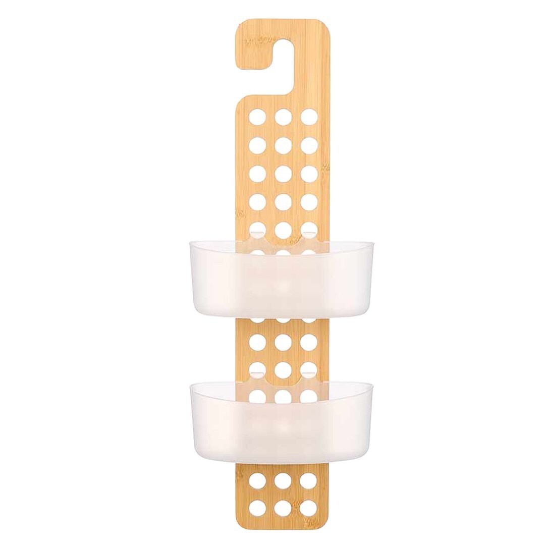 Závěsný bambusový organizér ORGO 70 cm hnědý