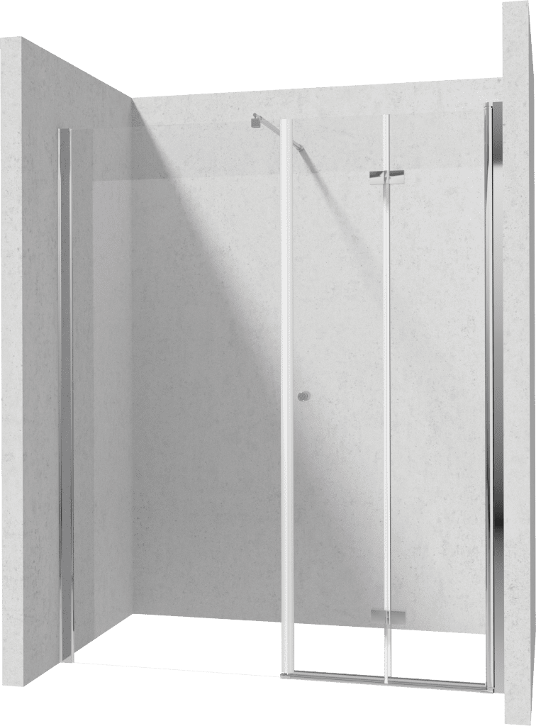 DEANTE/S - Sprchové dvere skladacie 100, pevná stena 100 KTSX043P+KTS_030P+KTS_011X KERRIA/0038