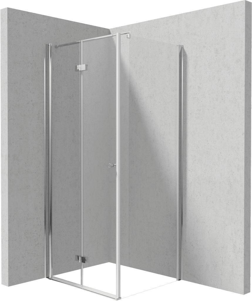 DEANTE/S - Sprchovací kút skladací 100 pevná stena 100 KTSX043P+KTS_030P KERRIA/0300
