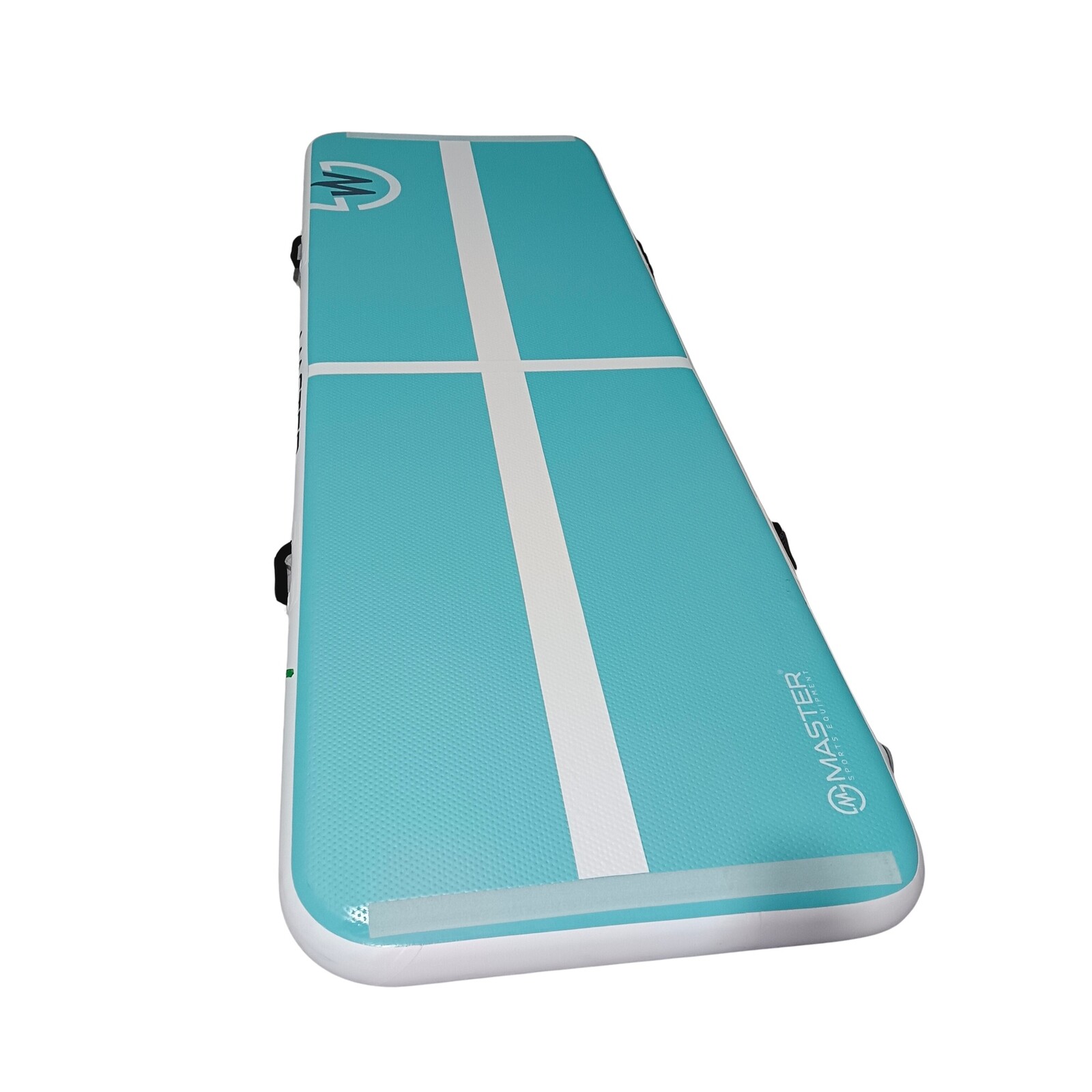 Airtrack MASTER nafukovacia žinenka 300 x 100 x 10 cm - modrozelená - biela