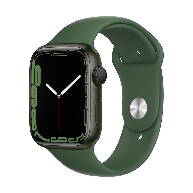 Apple Watch Series 7 GPS 45mm puzdro zo zeleného hliníka *Použitý s DPH - Trieda C* MKN73VRA