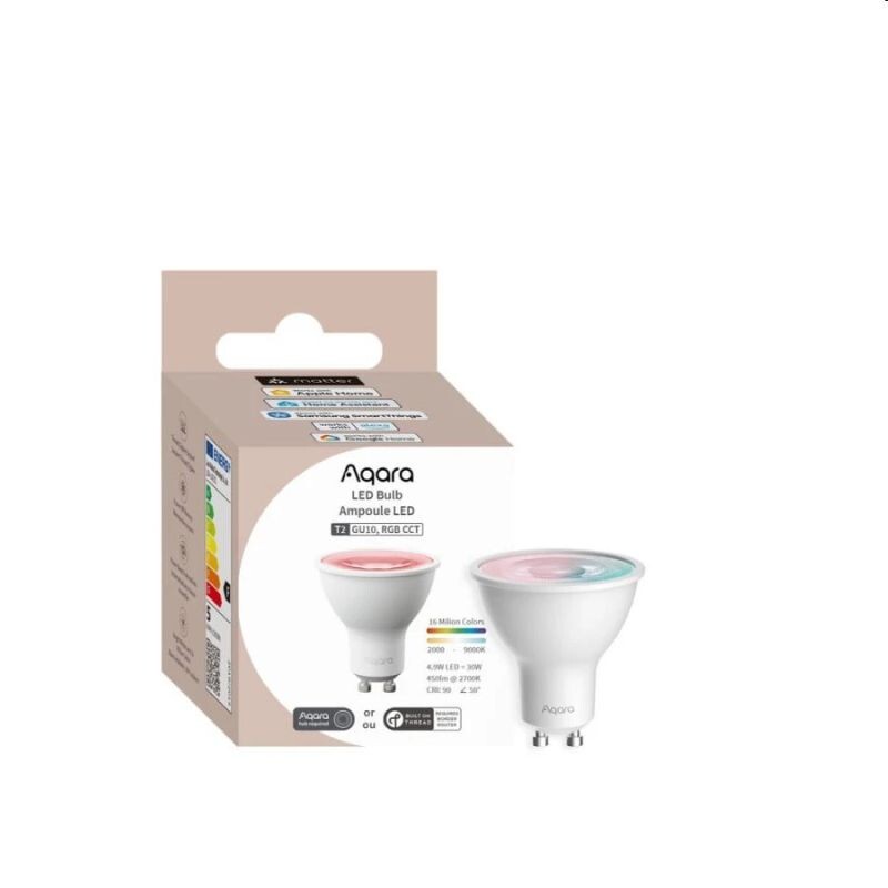 Aqara Smart Home LED žiarovka T2 GU10 RGB+CCT, Zigbee a Thread LB-L03D