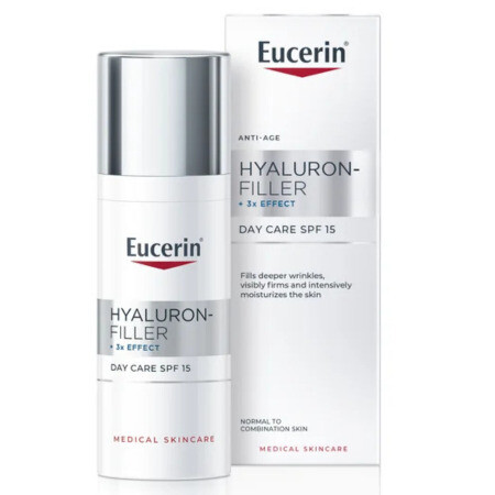 EUCERIN Hyaluron filler+ 3xeffect denný krém SPF15 50 ml