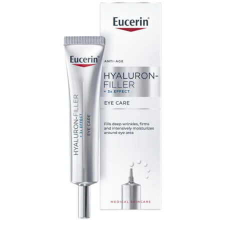 EUCERIN Hyaluron filler+ 3xeffect očný krém SPF15 15 ml