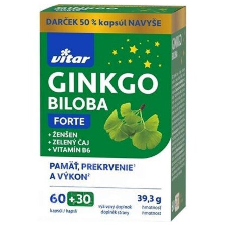 VITAR Ginkgo biloba forte 90 kapsúl