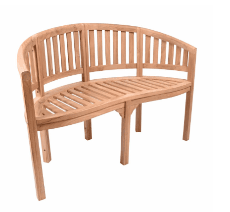 Záhradná lavica z teakového dreva, 2-miestna, 120 cm