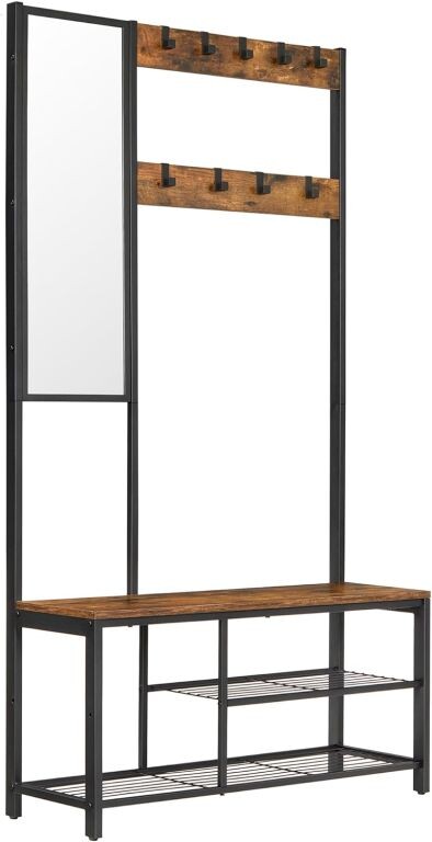 4v1 nástenná skrinka do predsiene,lavica, botníkom a zrkadlo