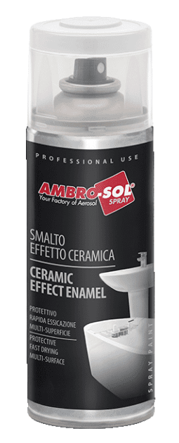 AMBRO-SOL - Farba v spreji na sanitu keramická biela, 0,4 L