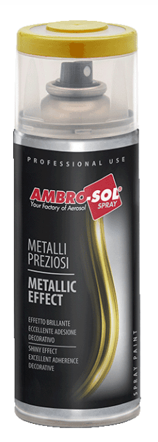 AMBRO-SOL METALLIC EFFECT - Metalický efekt v spreji chrómová strieborná, 0,4 L