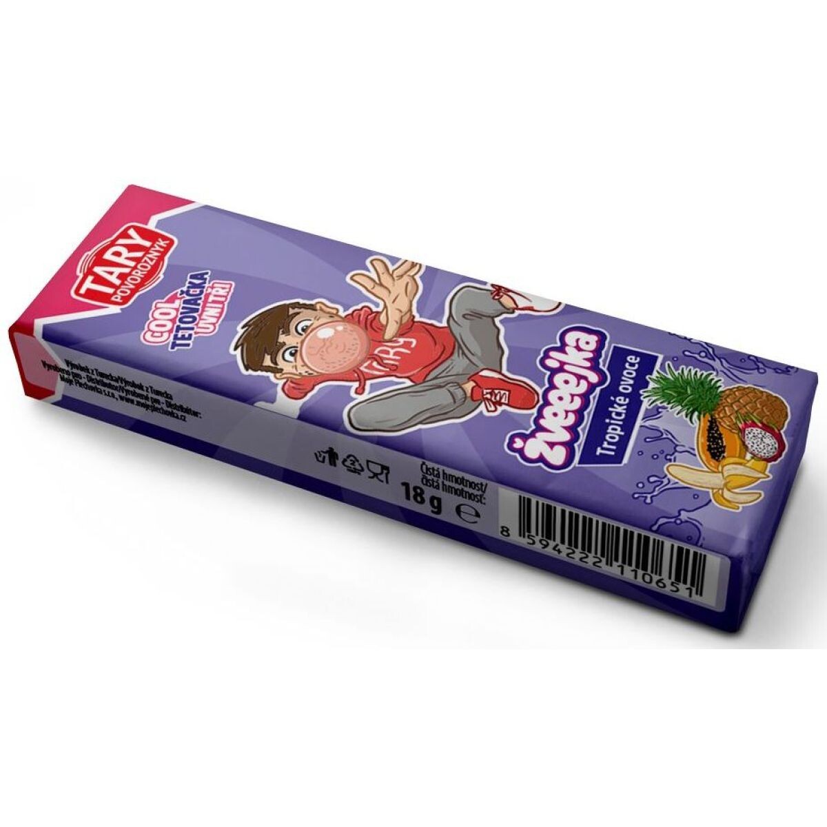 Tary Žveeejka - Tropické ovocie - 18g + tetovačka