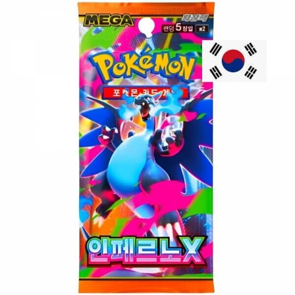 Nintendo Pokémon TCG: Inferno X Booster Balíček - kórejčina