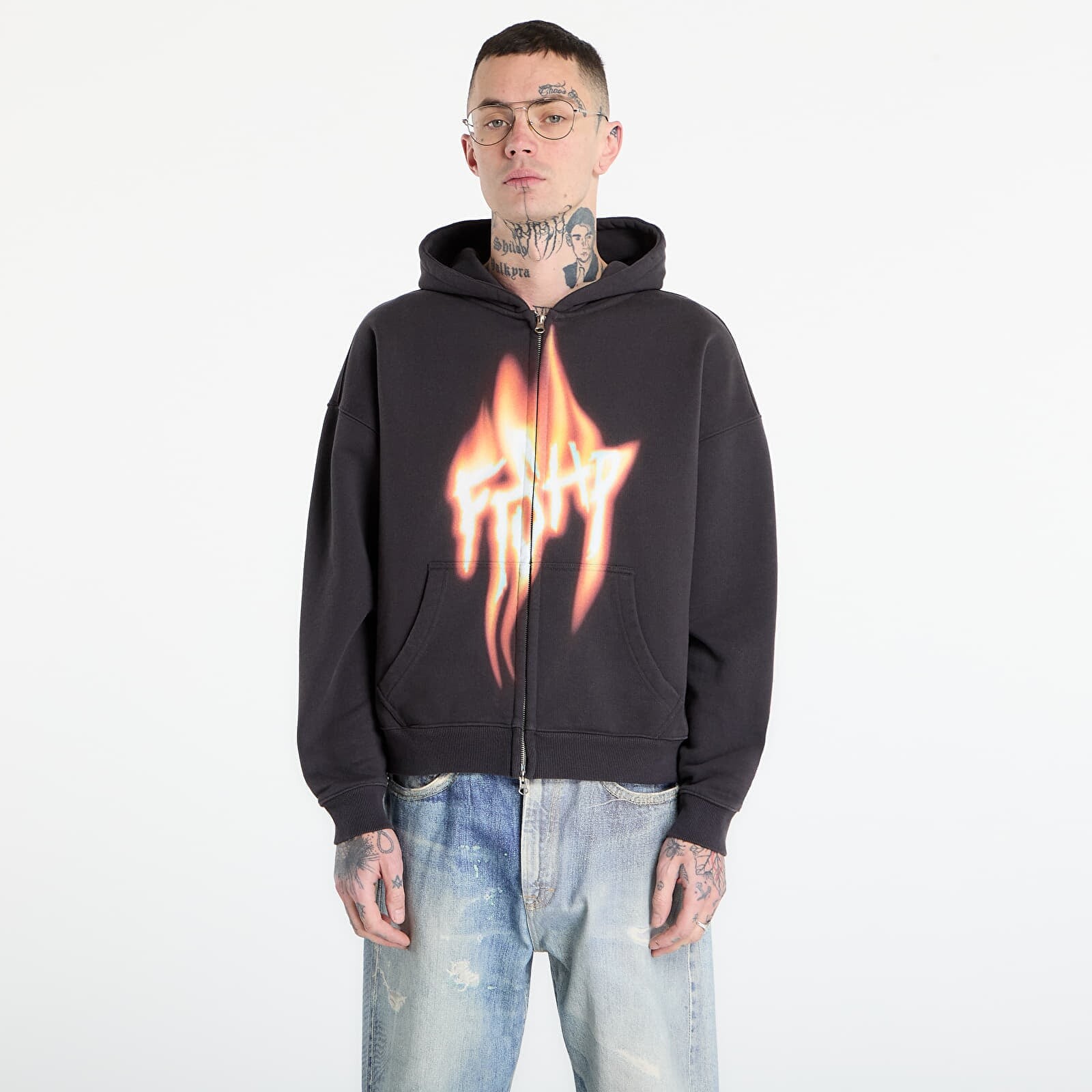 Mikina FTSHP Walking Art II. Zip Hoodie UNISEX Dark Grey M