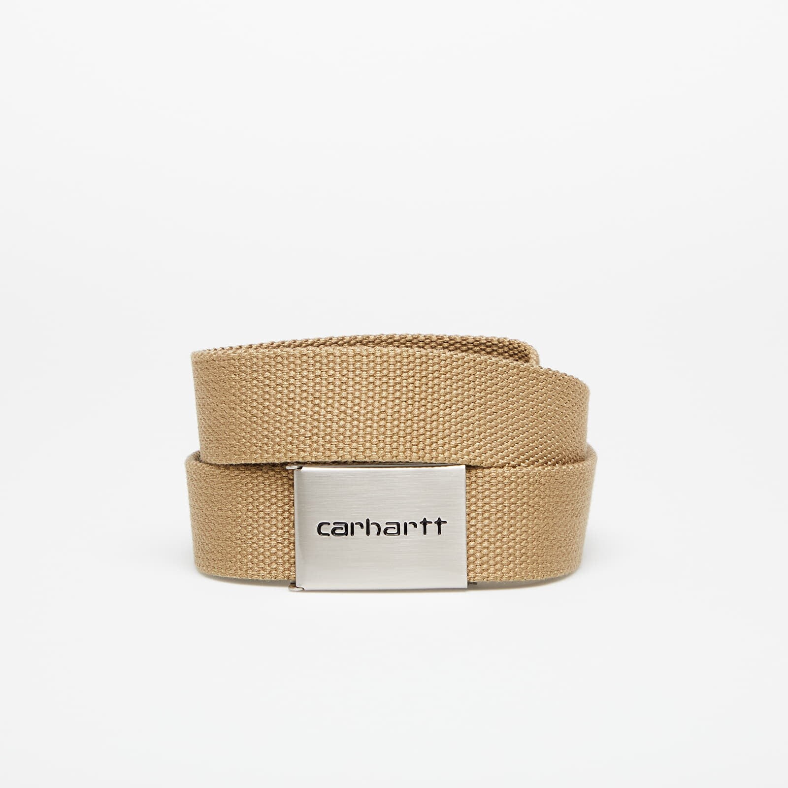 Opasok Carhartt WIP Clip Belt Chrome Leather Universal