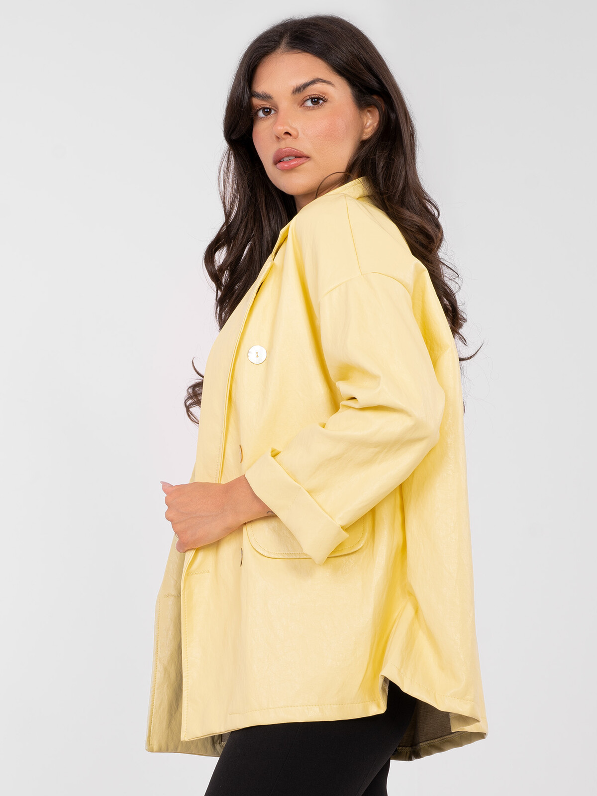 Žltý oversize blazer