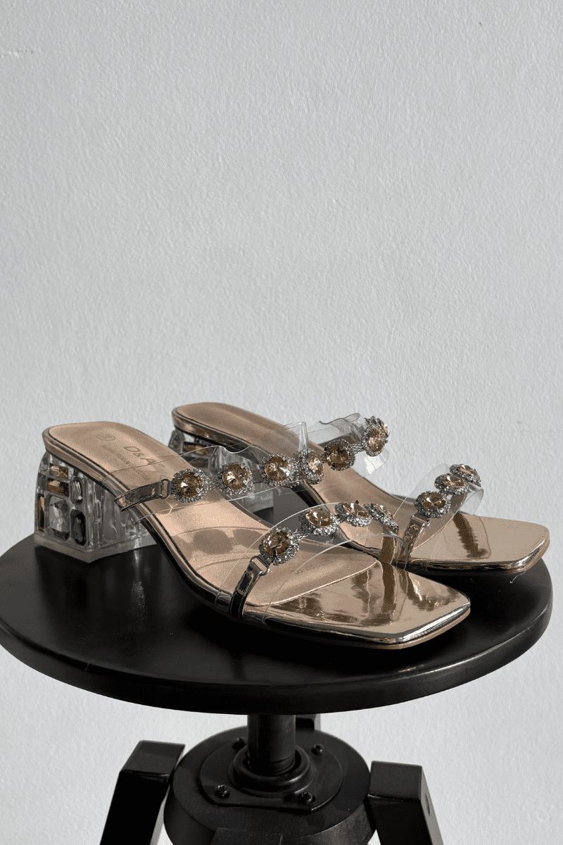 Dámske sandále s kryštálmi S. BARSKI