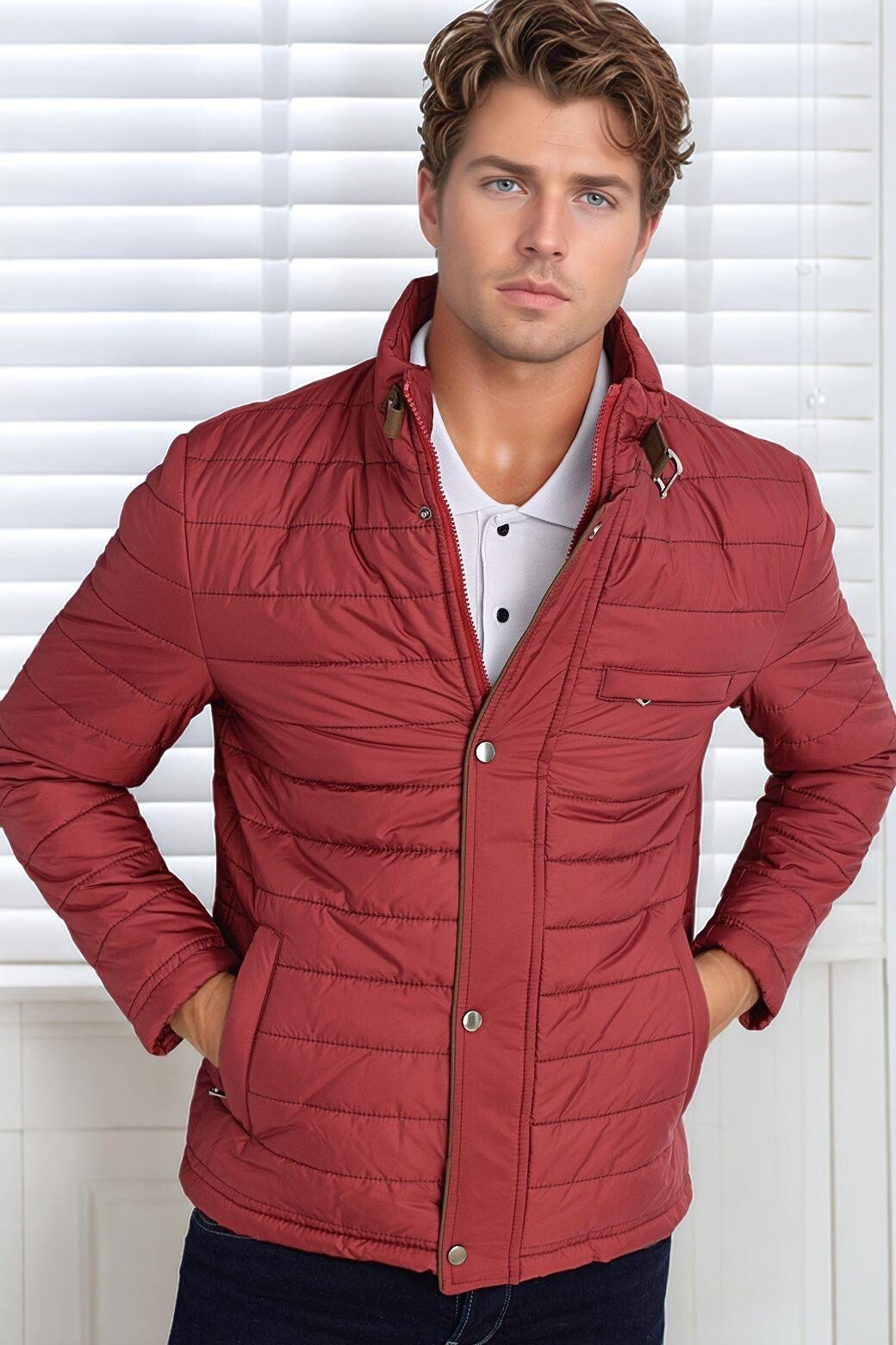 M8644 DEWBERRY MEN'S JACKET-BURGUNDY-1