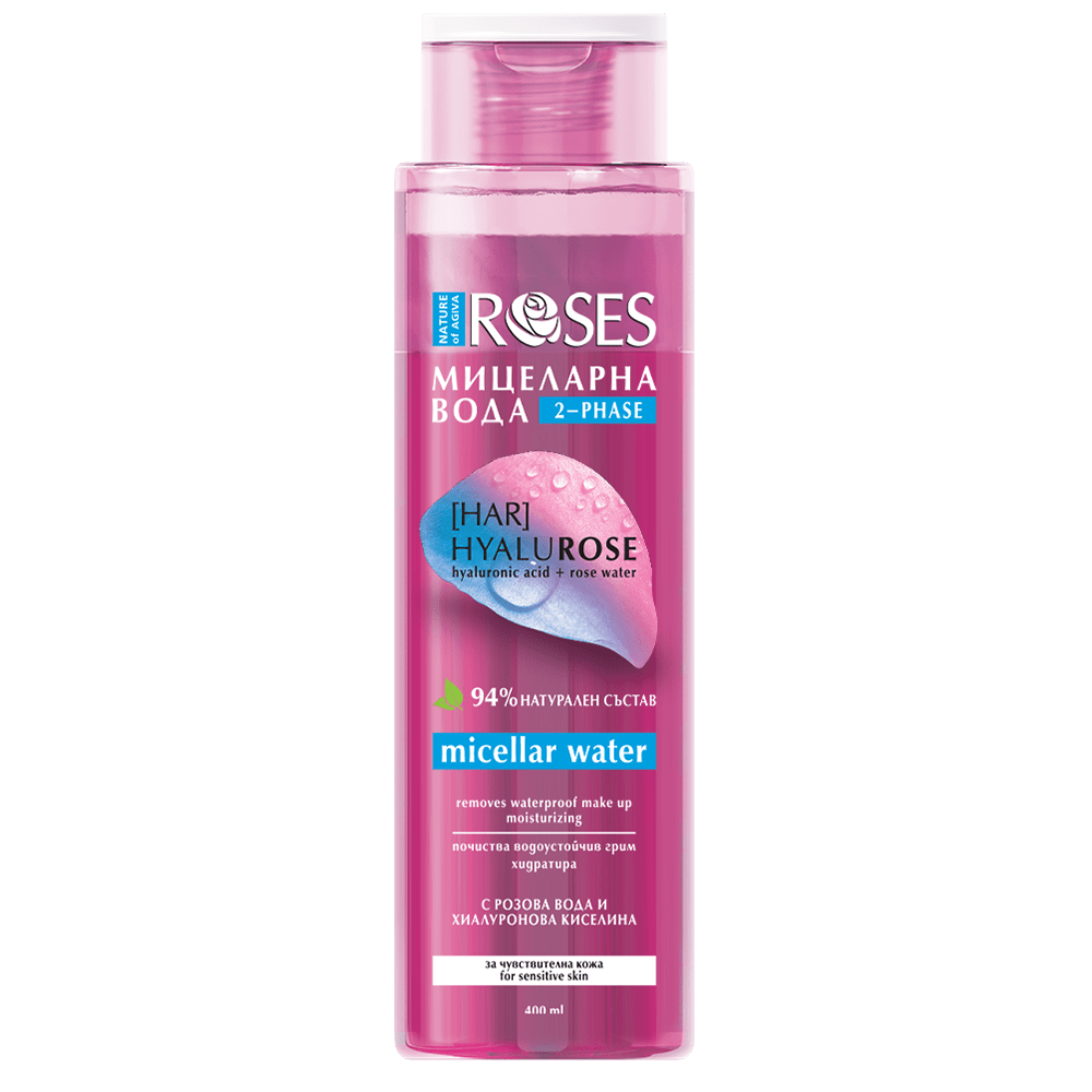 HYALUROSE dvojfázová micelárna voda 400 ml - NATURE OF AGIVA