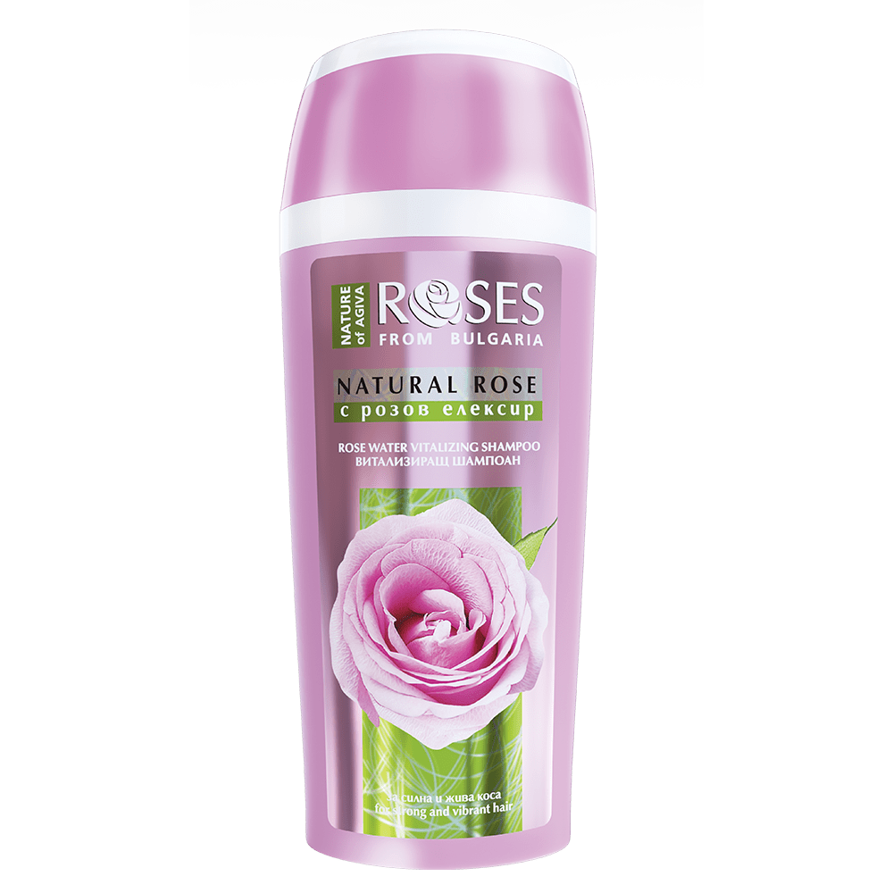 Vitalizujúci šampón pre silné vlasy s ružovým elixírom 250 ml - NATURE OF AGIVA