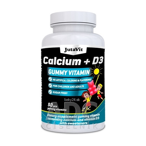 JutaVit Gumkáči Vápnik + vitamín D3